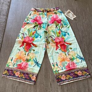 ARATTA Floral Print Wide Leg Pants NWT